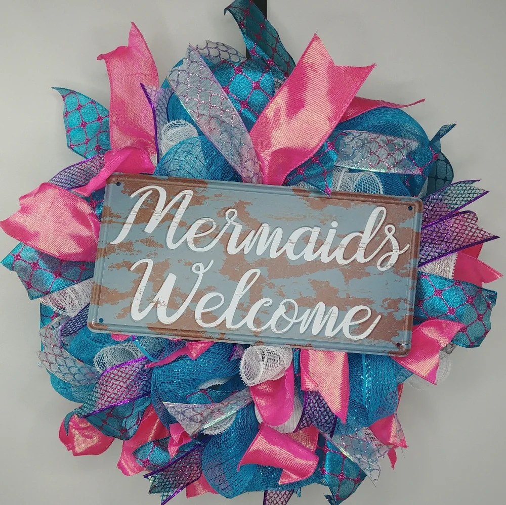Mermaids Welcome Handmade Wreath